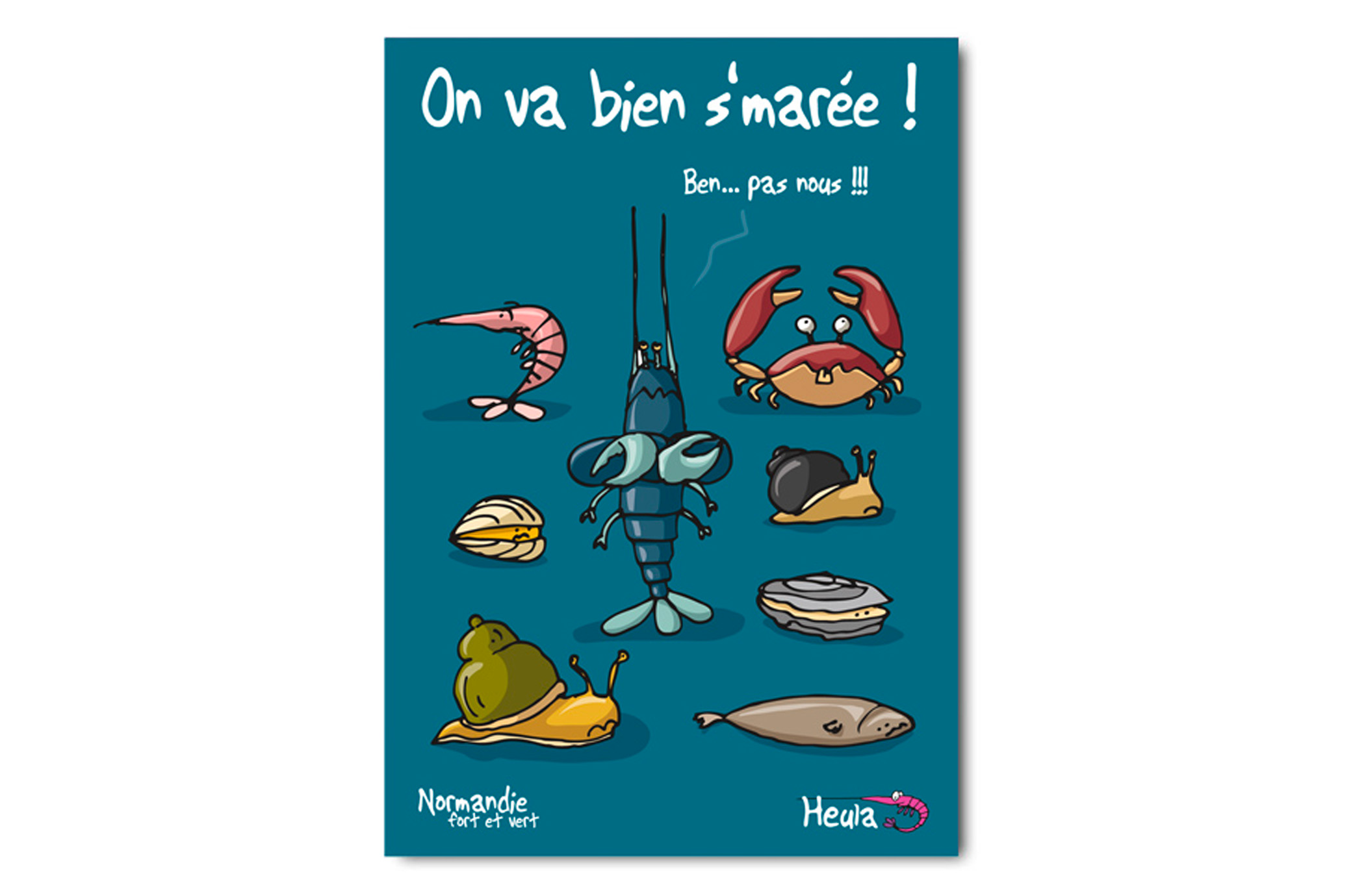 Carte Postale "Bien s'marée"