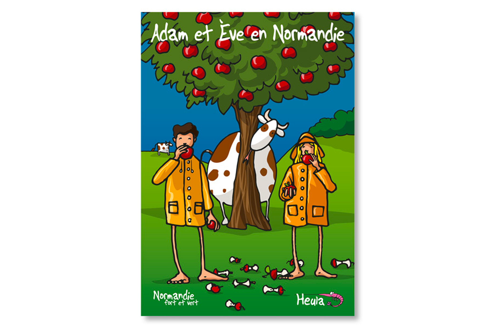 Carte Postale "Adam et Eve"