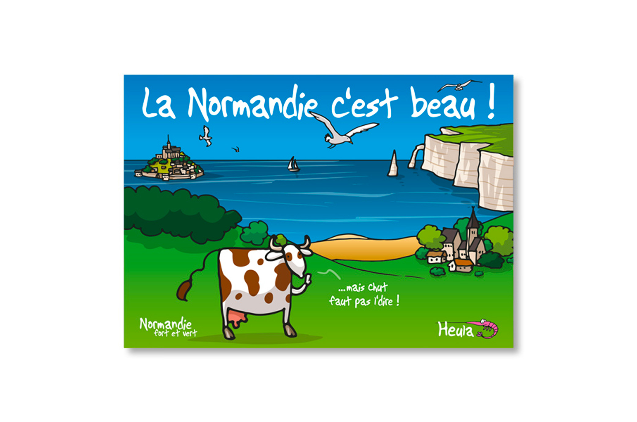 Carte Postale "Chut"