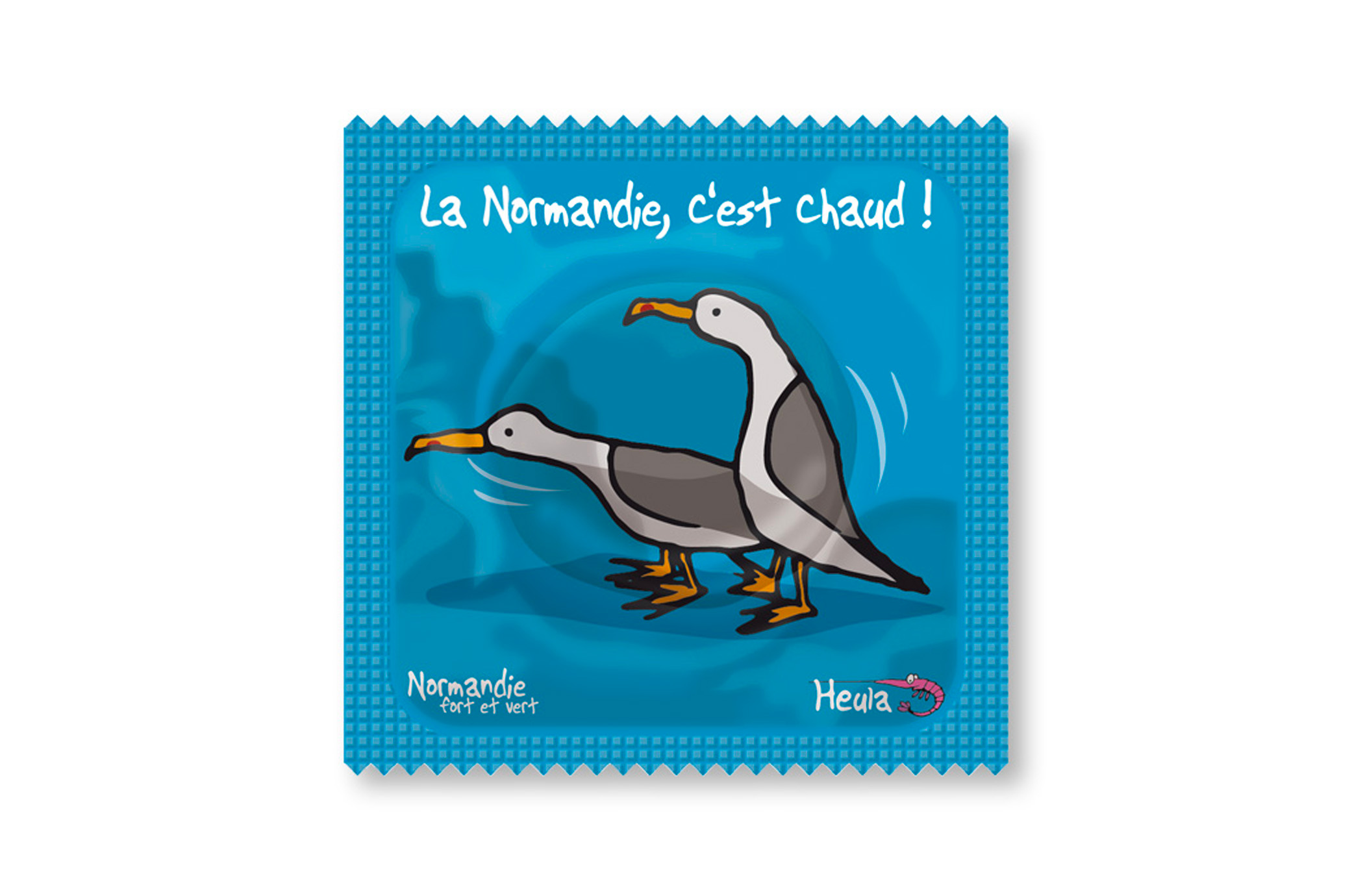 Préservatif "C'est chaud-mouettes"
