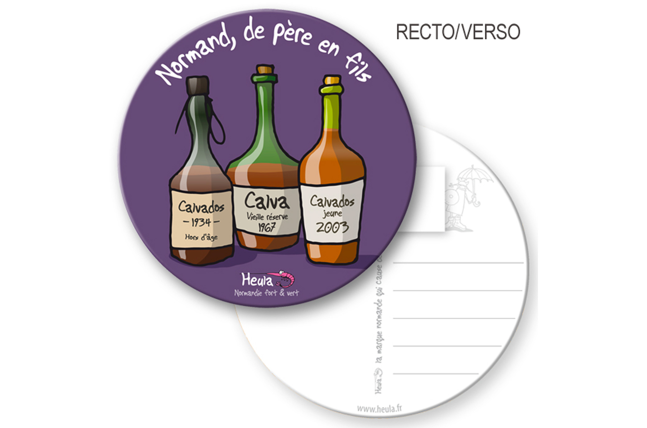 Sous-bock postable "Père en fils"