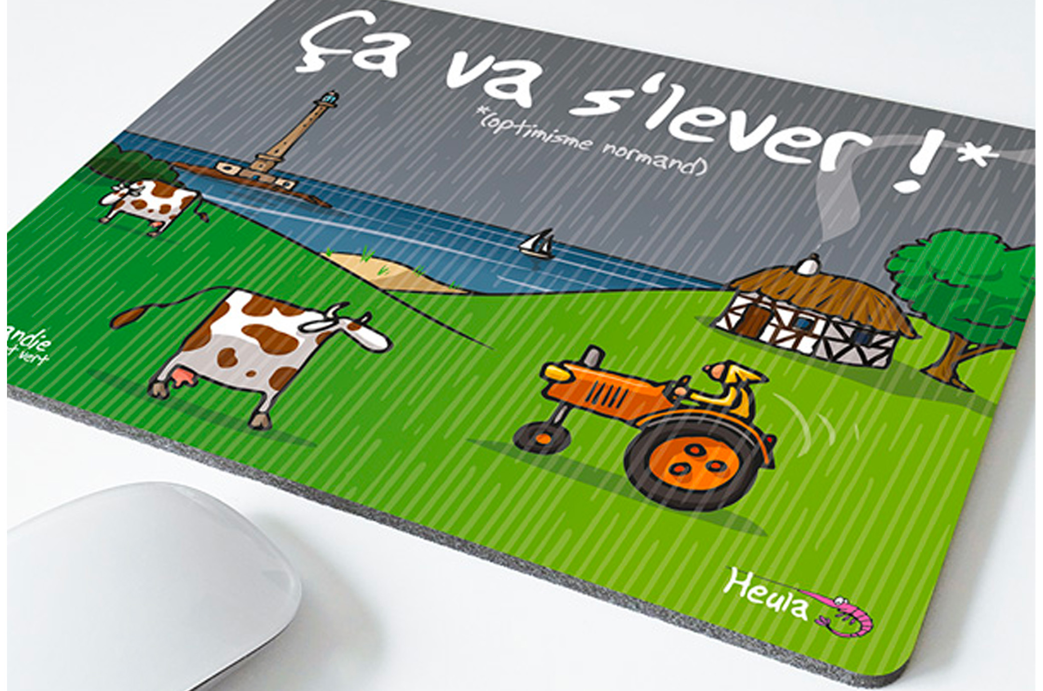 Tapis de souris "ca va s'lever" nouveau