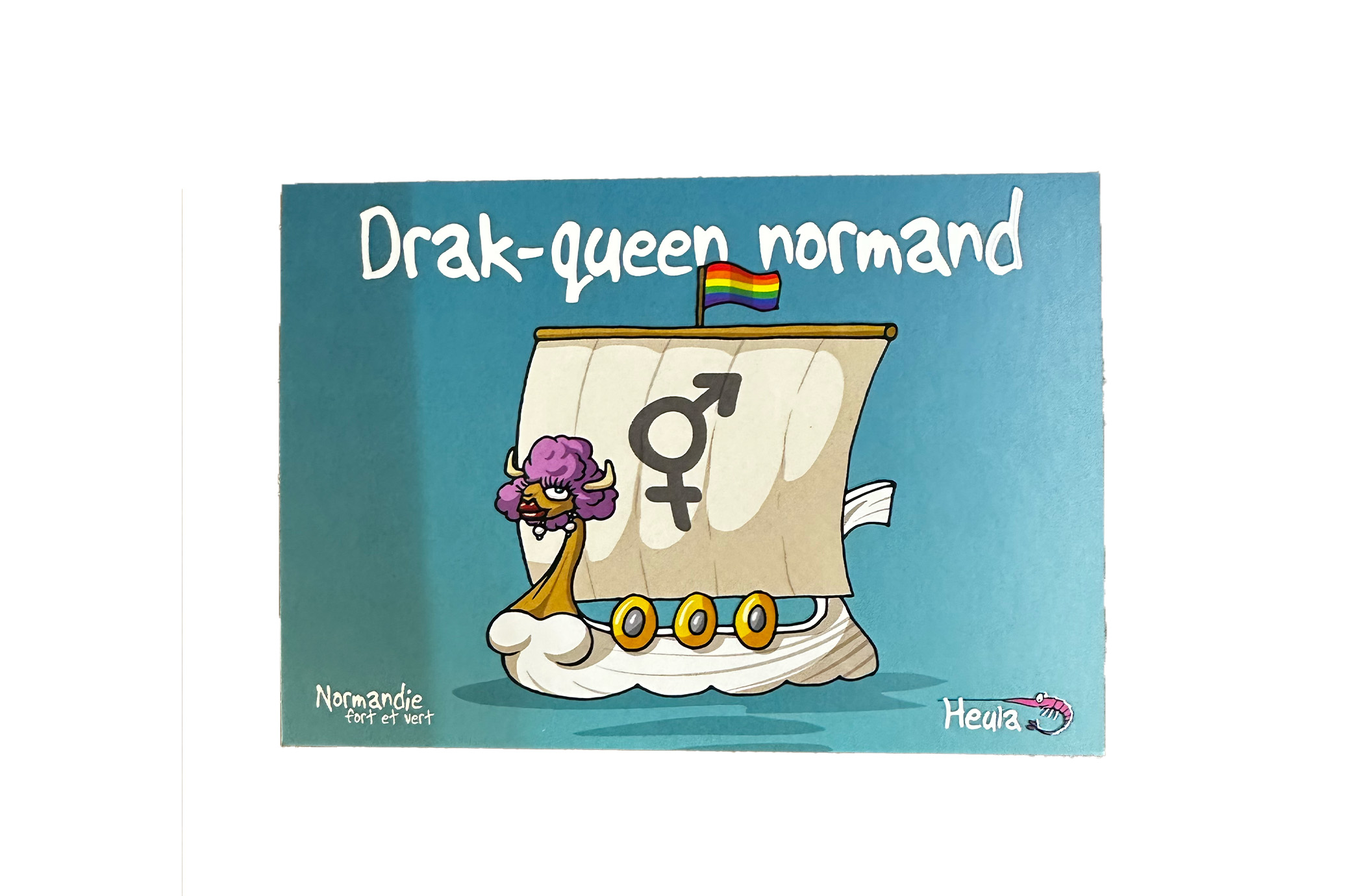 Carte postale "Drak-queen normand"