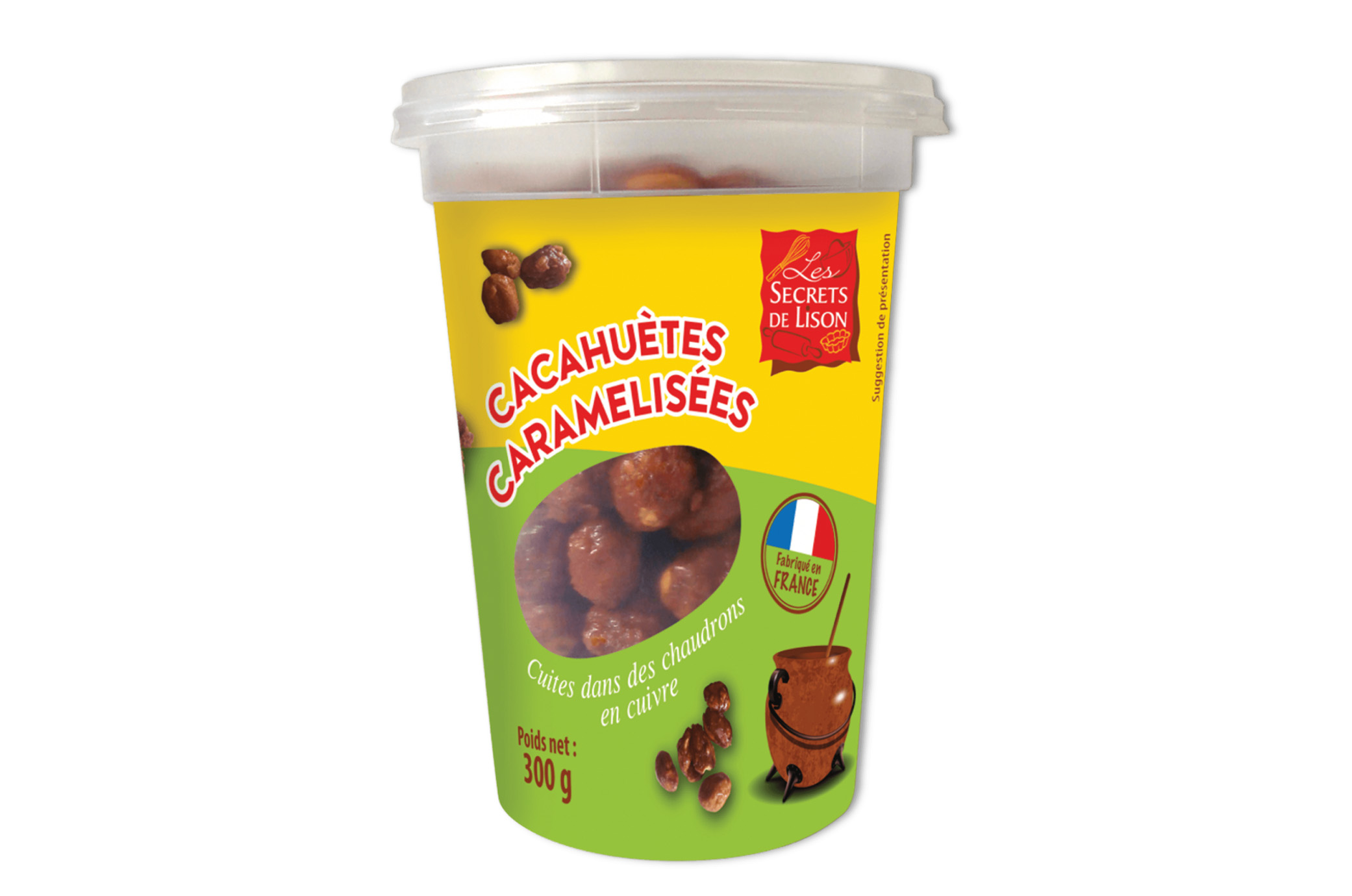 Les cacahuètes caramélisées en pot 300G