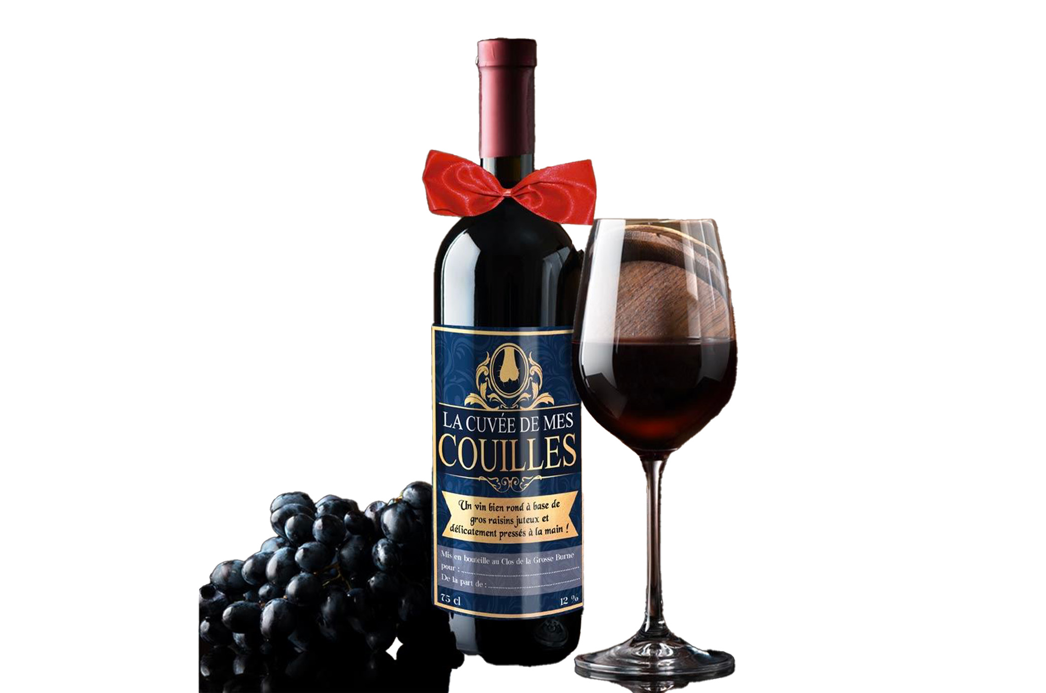 Vin rouge vce humo "cuvee mes couilles"