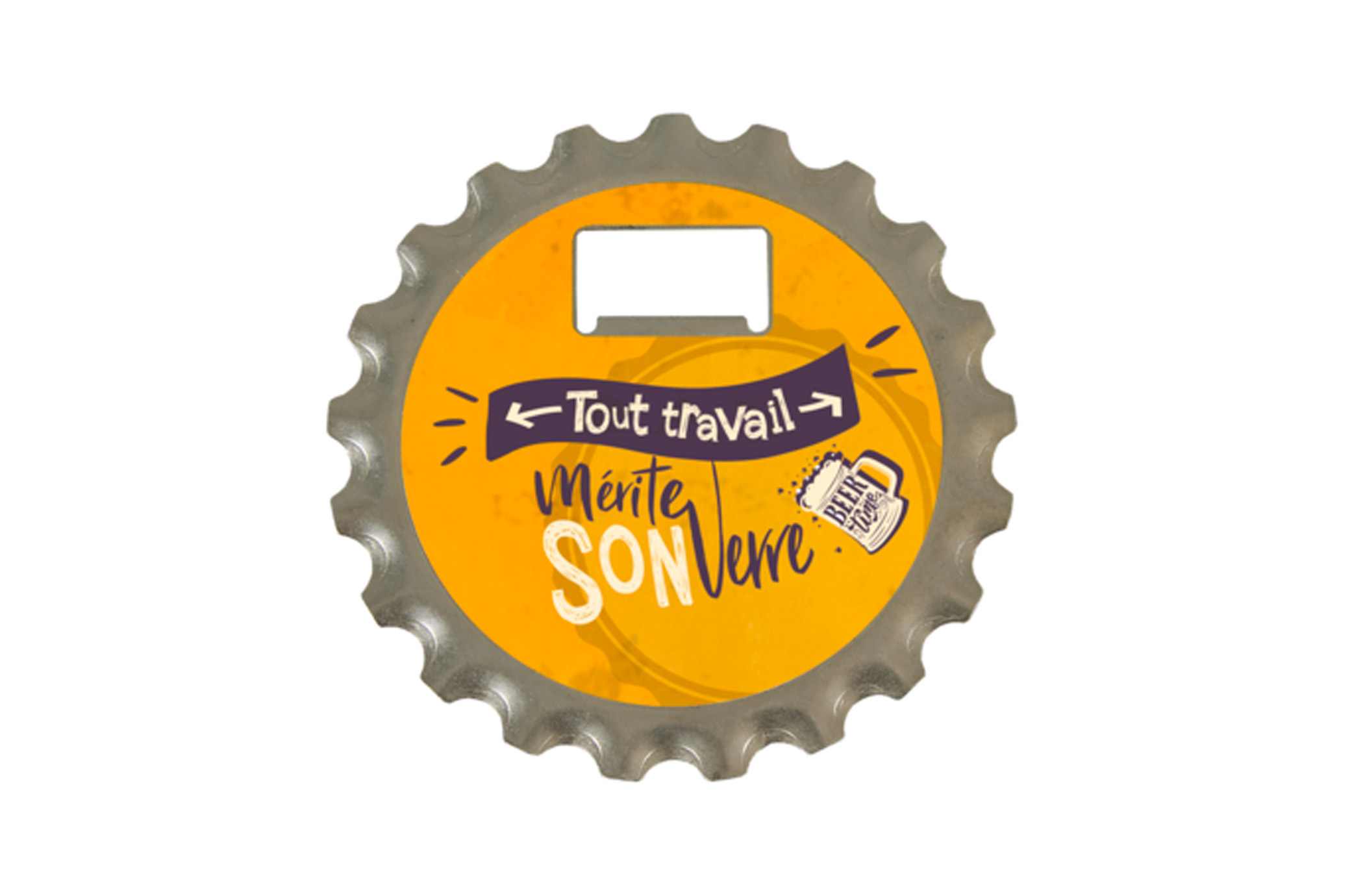 Décapsuleur 3 en 1 Marcus métal - Tout travail mérite son verre