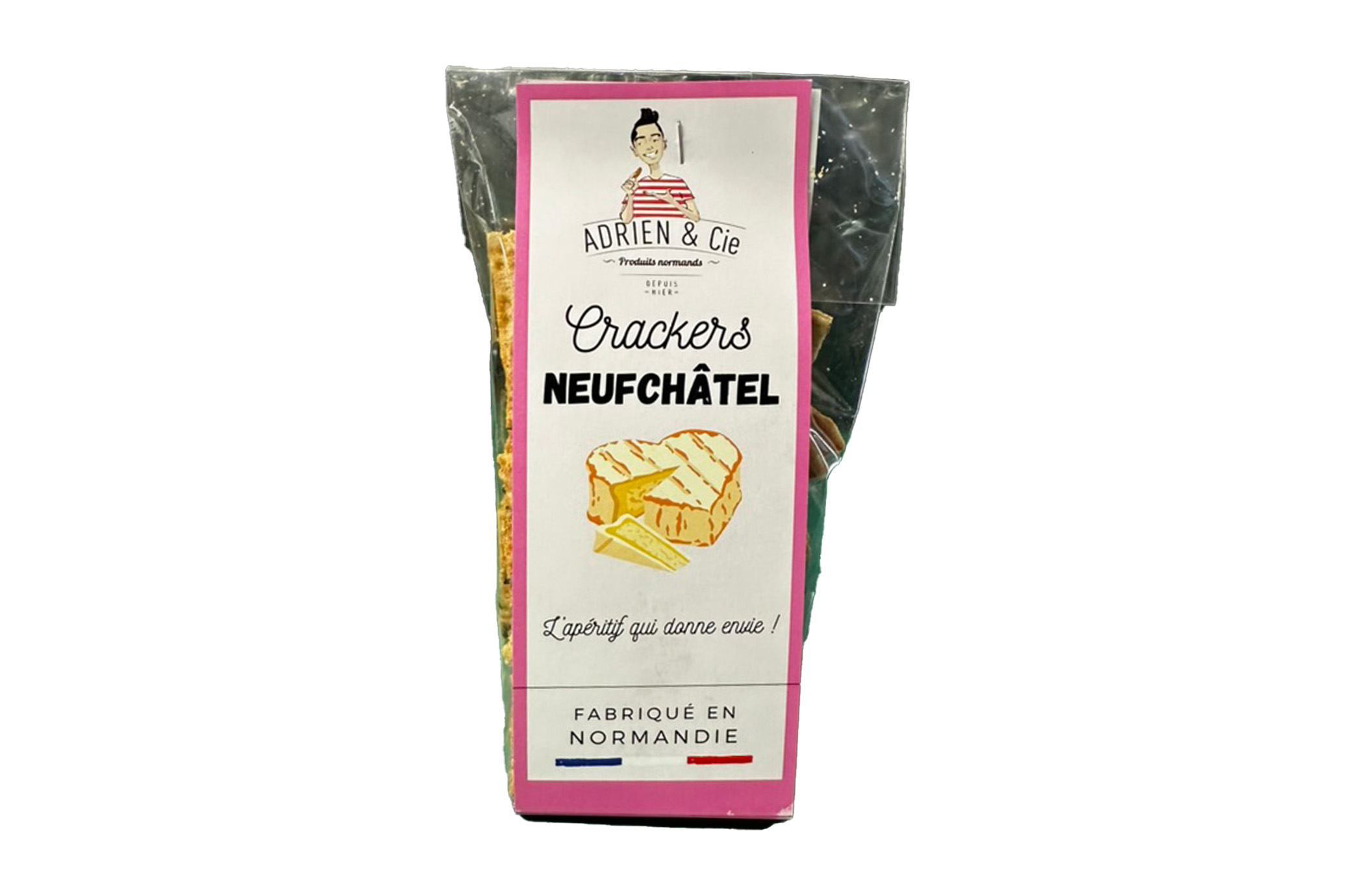 ADRIEN ET CIE - Crackers de Normandie au Neufchâtel 100g